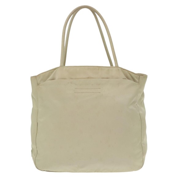 PRADA Hand Bag Nylon Beige Auth 99962 - Picture 13 of 16